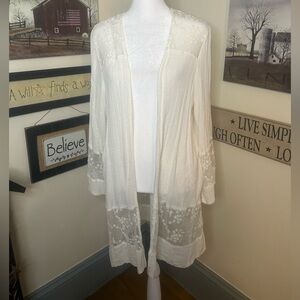 Knox Rose Cream Lace Open Cardigan